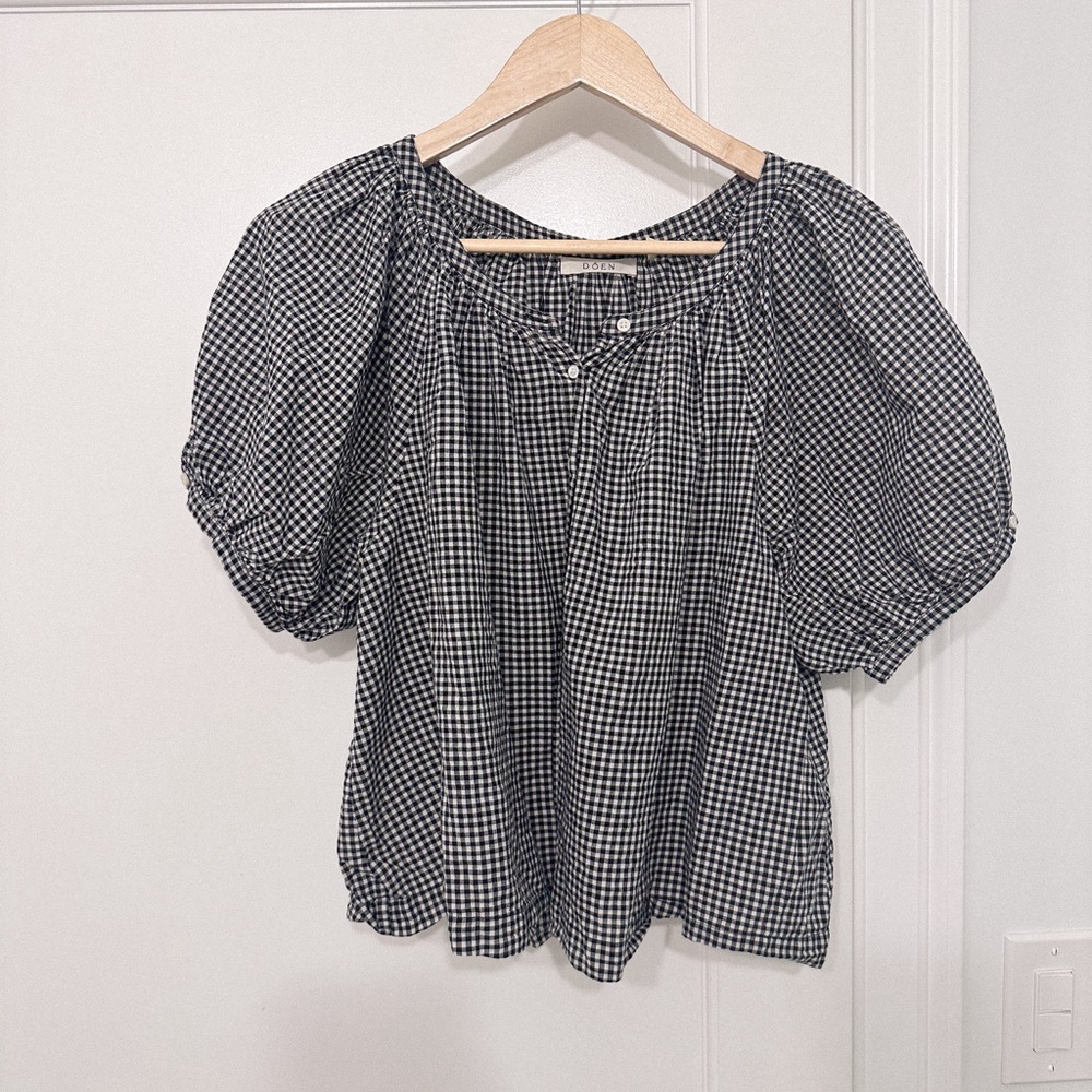 Doen Gingham Top XS